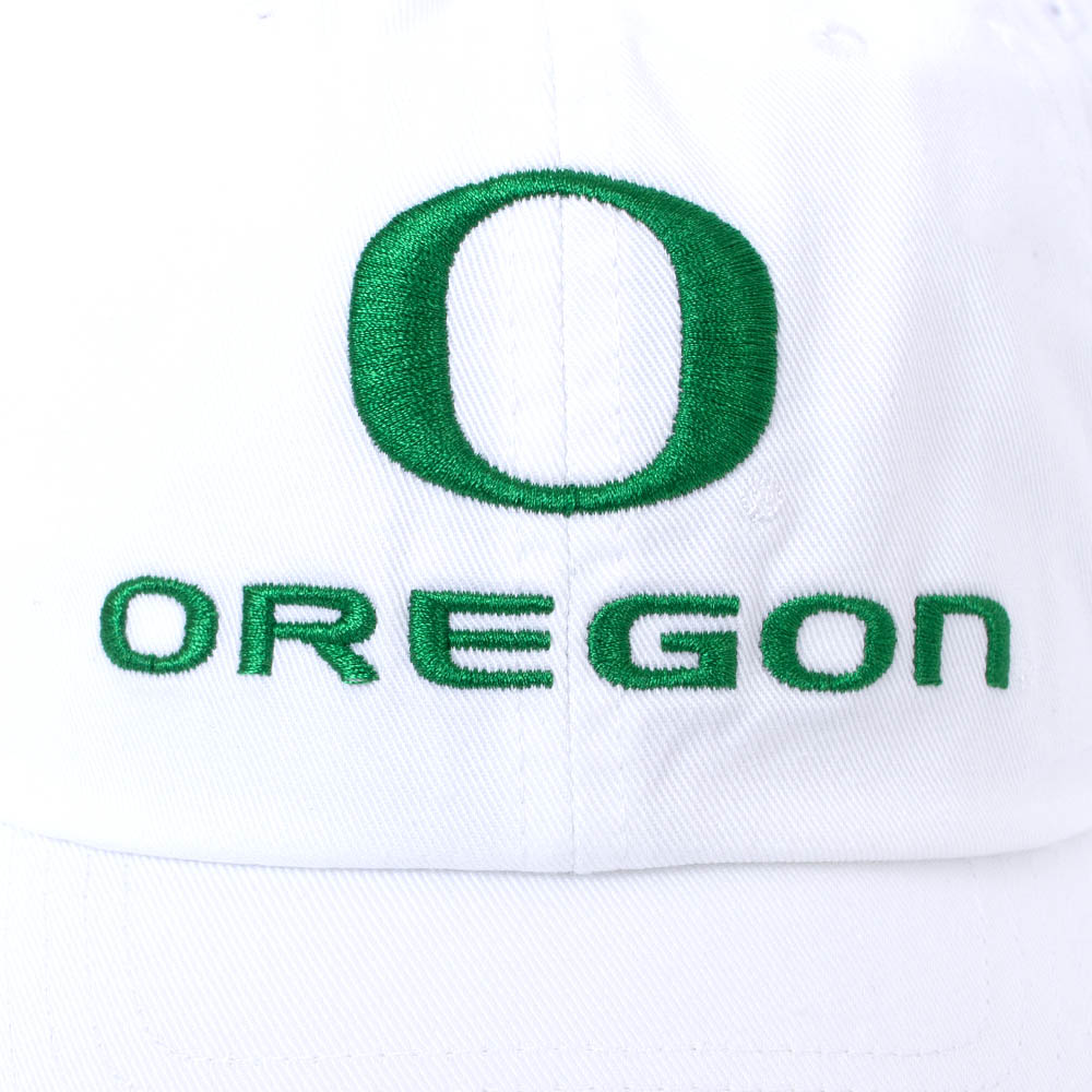 Classic Oregon O, Nike, White, Curved Bill, Accessories, Unisex, Sideline, Unstructured, Gameday, Adjustable, Hat, 882724
